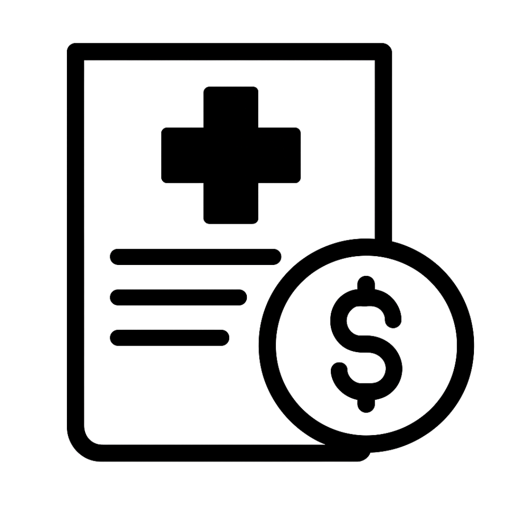 An icon symbolizing medical bills