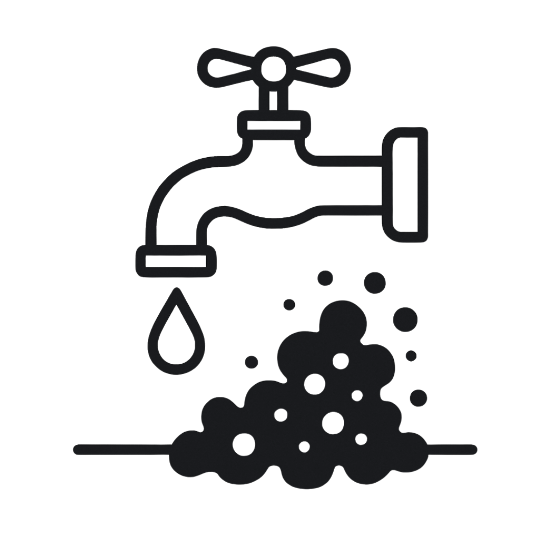 Water dripping with mold