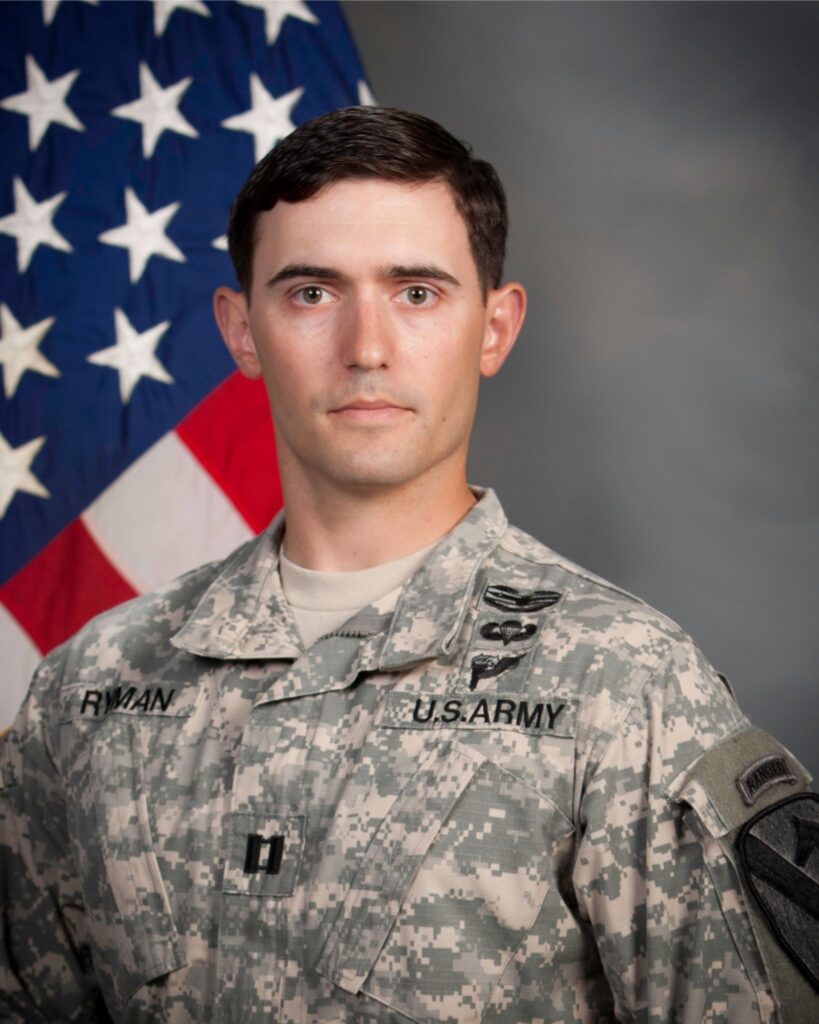 Kyle Ryman's command photo from the Army